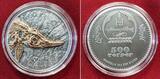 Mongolei 500 Togrog Silbermünze 2015 Evolution of Life - Ichthyosauria - High Relief Antique Finish matte with box, coa & carton