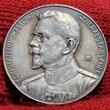 Deutschland Kaiserreich 1. Weltkrieg Silbermedaille 1915 Eintritt Bulgariens in den 1. Weltkrieg Generalstabschef Jostow Au matte cleaned lines