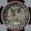 Schwarzburg Sondershausen Germany Deutschland 2 Mark 1905A THICK 25 Years Reign Karl Günther Anniversary Breiter Randstab Thick Edge NGC PF 63