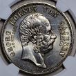 Deutschland Germany Kaiserreich Sachsen 5 Mark 1904 E Tod Death King Georg NGC MS 63