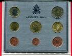 Vatikan, Vatican 3,88 Euro KMS 2003 Johannes Paul II. 1 Cent bis 2 Euro 8 Münzen unc.
