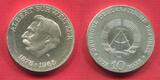 Eastern Germany DDR GDR 10 Mark Silber Gedenkmünze 1975 Albert Schweitzer 1875 - 1965 Selten in PP Rare in Proof Proof min handling marks some Haze