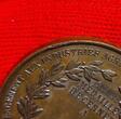 Frankreich France Kupfermedaille Cuivre Copper Preismedaille o.J. ND ca 1900 Académie Nationale Agricole Manifacturière et Commerciale Helioskopf ü. Erdball Unc. Brown patina