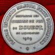 Frankreich France Bronze Medaille Versilbert silvered 1909 Verstaatlichung Eisenbahnlinie Paris St. Germain Chemins de Fer de l