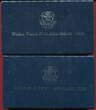 USA 1,50 Dollar 1991-1995 50 Jahre zweiter Weltkrieg proof in capsules w. certificate, orig. packaging