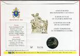 Vatikan Franziskus 2 Euro Gedenkmünze & 1,50 Euro Briefmarken 2018 Europäisches Jahr des Kulturerbes - Originalausgabe Numisbrief unc with philatelic-numismatic cover