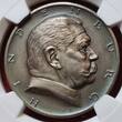 Deutschland Weimarer Republik Germany Silvermedal Silbermedaille 1927 Hindenburg 80. Geburtstag von Hörnlein Sächsische Münze NGC Top Pop NGC MS 64 matte amazing toning