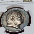 Deutschland Weimarer Republik Germany Silvermedal Silbermedaille 1927 Hindenburg 80. Geburtstag von Hörnlein Sächsische Münze NGC Top Pop NGC MS 64 matte amazing toning
