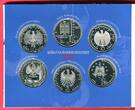 Deutschland 6 x 10 Euro Silbermünzen 2004 Silbergedenkmünzenset mit diversen Motiven proof like in blister with carton