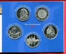 Deutschland 5 x 10 Euro Silbermünzen 2006 Silbergedenkmünzenset mit diversen Motiven prooflike in blister with carton