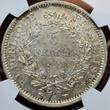 Frankreich France 5 Francs 1848 A 2. Republik Herkulesguppe Paris NGC MS 62