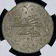 Turkye Türkei (Turkey) 10 Kusush AH1327//7 1915 Mehmed V. 1909 - 1918 el-Ghazi right of Toughra NGC MS 64
