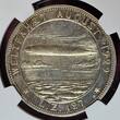 Deutschland Weimarer Republik Germany Silvermedal Silbermedaille Graf Zeppelin Weltflug World Tour LZ 127 1929 Finest known to NGC Top Pop NGC MS 63 from polished dies