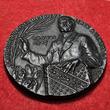 Germany Deutschland Karl Götz Medaille Gußeisen Medaille Cast Iron Medal 1917 Friedensresolution des Deutschen Reichstages Friedrich Ebert mit Palmzweig RAR USA almost as cast blackened