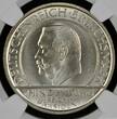Deutschland Weimarer Republik Germany 5 Mark 1929 D 10 Jahre Reichsverfassung von Weimar Schwurhand Hindenburg Constitution NGC MS 63