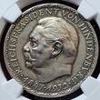 Karl Goetz Deutschland Weimarer Republik Germany Silvermedal Silbermedaille 1932-DATED Hindenburg 85th Birthday Geburtstag NGC MS 62