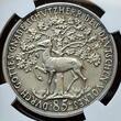 Karl Goetz Deutschland Weimarer Republik Germany Silvermedal Silbermedaille 1932-DATED Hindenburg 85th Birthday Geburtstag NGC MS 62