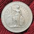 Great Britain Hong Kong Trade $ Dollar 1909 B Handelsdollar Hong Kong Multilingual Issue Bombay Mint USA AU min cleaned