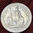 Great Britain Hong Kong Trade $ Dollar 1909 B Handelsdollar Hong Kong Multilingual Issue Bombay Mint USA AU min cleaned