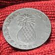 Barbados 1 Penny 1788 Pineapple Penny F/VF toned