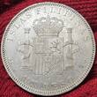Philippinen Philippines 1 Peso Piso 1897 Alfonso XIII. Ef/AU cleaned Small Scratches