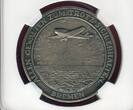 Germany Deutschland Weimarer Republik Silver Medal Silbermedaille 1928 Transatlantic Flight NGC MS 62