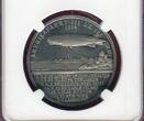 Germany Deutschland Weimarer Republik Silver Medal Silbermedaille Zeppelin World Tour 1924 NGC MS 61