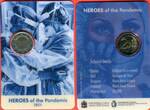 Malta 2 Euro 2021 Helden der Pandemie - Heroes of the Pandemic BU in coincard & folder, orig. packaging