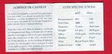 Malta 50 Euro Goldmünze 2008 Auberge de Castille Proof* with capsule and coa,box