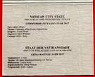 Vatikan 2 Euro Gedenkmünze 2017 100 Jahre Marienerscheinung von Fatima Unc in folder, orig. packaging