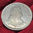 Frankreich France Ecu aux Insignies 1702 & Louis XIV. Sonnenkönig The Sun King Flan Reforme Überprägung planchet overstrike VF/EF weakly struck Av.