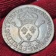 Frankreich France Ecu aux Insignies 1702 & Louis XIV. Sonnenkönig The Sun King Flan Reforme Überprägung planchet overstrike VF/EF weakly struck Av.
