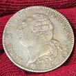 Frankreich France 1792 A Ecu de 6 Livres Constitution Francois Ludwig Louis XVI. 1774 - 1792 USA EF weakly struck cleaned