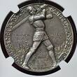 1. Weltkrieg Kaiserreich Silvermedal Silbermedaille 1914-DATED Befreiung Ostpreußens Tannenberg Hindenburg Ultra high Relief NGC MS 62 matte