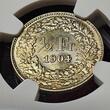 Schweiz Switzerland 1/2 Franken 1904 B Erhaltung ! Pop 1 in MS 65 by NGC only one finer NGC MS 65