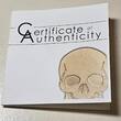 Palau 1 Dollar o.J. (2016 ?) Golden Skull Schädel BU with Palau COA