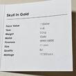 Palau 1 Dollar o.J. (2016 ?) Golden Skull Schädel BU with Palau COA