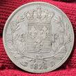 Frankreich France Kingdom 5 Francs 1826 D King König Roi Charles X. 1824 - 1830 Lyon Mint vf toned