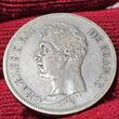 Frankreich France Kingdom 5 Francs 1826 D King König Roi Charles X. 1824 - 1830 Lyon Mint vf toned