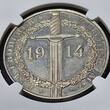 Deutschland Germany Kaiserreich Preußen WWI Silvermedal Silbermedaille 1914 Otto von Emmich Der Eroberer von Lüttich Only one known to NGC NGC MS 62