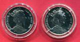 Insel Man 2 x 15 Ecu Silbermünzen 1994-1995 Manx-Katze & Vereinte Nationen proof in capsules with certificates