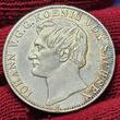 Germany Deutschland Sachsen Saxony Königreich 2 Taler Doppeltaler 1859 Johann 1854- 1873 AU-unc. cleaned min scr.