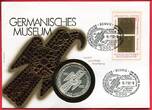 Deutschland 5 Mark Silbermünze Nachprägung 1992 40 Jahre Germanisches Museum - 1 Unze Silber unc