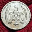 Weimarer Republik Deutsches Reich 3 Mark Silber Kursmünze 1924 A Kursmünze Drei ausgeschrieben unc. matte uneven edge