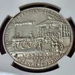 Germany Deutschland Karl Goetz Medaille Silvermedal Silbermedaille 1935-DATED Erste Deutsche Eisenbahn Nürnberg Fürth 1835 NGC MS 62