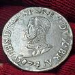 Belgien Spanische Niederlande Brabant Filipsdaalder Taler Ecu 1574 Philipp II. PHILIP II 1555–1581 Philipsdaalder Brabant VF/EF removed mount
