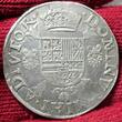 Belgien Spanische Niederlande Brabant Filipsdaalder Taler Ecu 1574 Philipp II. PHILIP II 1555–1581 Philipsdaalder Brabant VF/EF removed mount