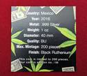 Mexiko 1 Onza - 1 Unze Silber 2016 Jesús Malverde - Libertad - mexikanischer Volksheiliger BU black rhuthenium with box & coa