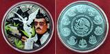 Mexiko 1 Onza - 1 Unze Silber 2016 Jesús Malverde - Libertad - mexikanischer Volksheiliger BU black rhuthenium with box & coa