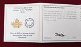 Kanada 30 Dollar Farbmünze - 2 oz Fine Silver Coin 2017 Animals in the Moonlight - Orcas - Münze leuchtet im Dunkeln Glow in the Dark Proof colorated with box, coa & carton